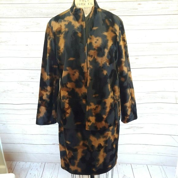 Harve Benard Jackets & Blazers - Vintage HARVE BERNARD Skirt Suit Cow Animal Mohair